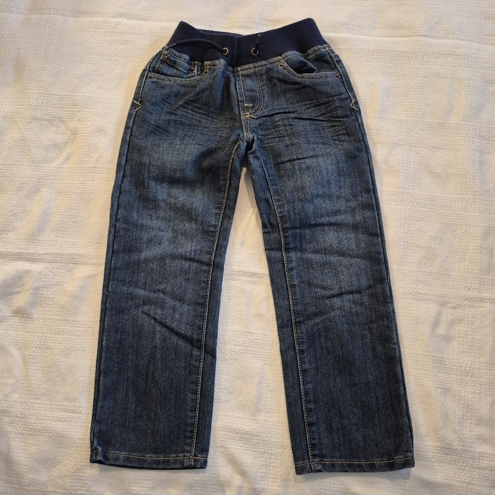 Lucky Brand boys size 6 Billy straight leg, soft waist pull on jeans VGUC